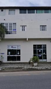 Bygningen som lejlighedshotellet ligger i