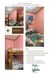 Giường trong phòng chung tại Zia's Homestay