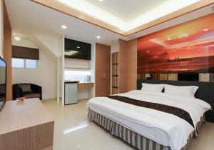 Giường trong phòng chung tại Frontenac IIan