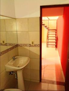 Koupelna v ubytování Casa en el centro