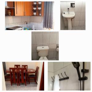 un collage di foto di una cucina e di un bagno di Kent City Homes a Hoima