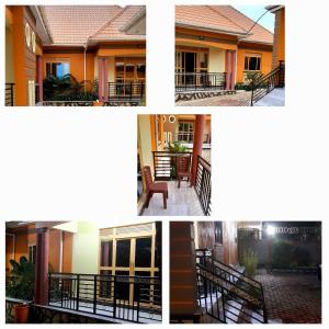 un collage di quattro foto di una casa di Kent City Homes a Hoima