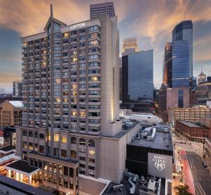 a view of a large building in a city at The Lofton Hotel Minneapolis, Tapestry Collection by Hilton in Minneapolis