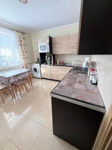 Kuchyň nebo kuchyňský kout v ubytování Domek u Janiny