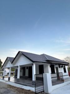 Bygningen som feriehuset ligger i