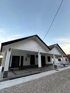 Bygningen som feriehuset ligger i