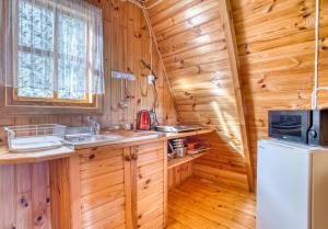 Køkken eller tekøkken på "Domek na Wiejskiej 4" Polańczyk , 696-025-331