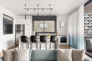 Et opholdsområde på Apartment overlooks the sea from almost every window ! + 6 billeder