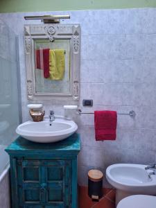 Et badeværelse på Casa in Contrada