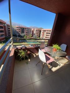 En balkon eller terrasse på Depto completo hasta 5 personas