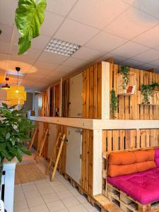 Posezení v ubytování Urban Capsule