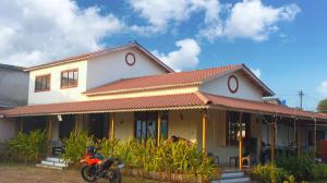 Bygningen som resortet ligger i