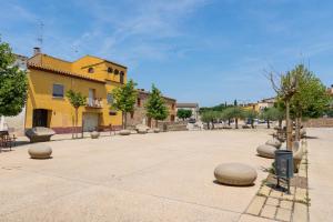 Bygningen som feriehuset ligger i