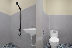 Et badeværelse på Capital O 95046 Gefa Sleep N Go