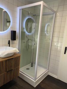 Koupelna v ubytování Danube Rooms Abteistrasse