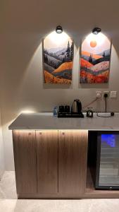 Køkken eller tekøkken på Deluxe Studio Self Check In