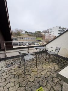 En balkon eller terrasse på Landgasthof zum Zimmermann