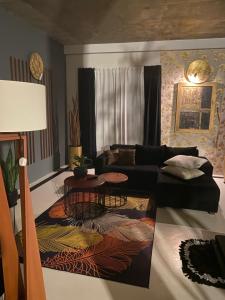 Et opholdsområde på New Palms Villa Induruwa Homestay