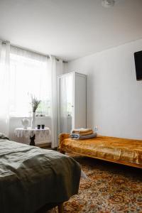 Postel nebo postele na pokoji v ubytování Przystawy Agroturystyka