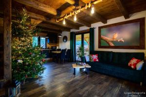 Et opholdsområde på Łowisko Źródła Chatka Zimorodka