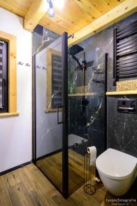 Et badeværelse på Łowisko Źródła Chatka Zimorodka