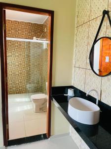 Phòng tắm tại Pousada Reflexo das Águas +44 ảnh