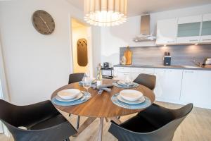 Køkken eller tekøkken på Alte Fischfabrik Malina