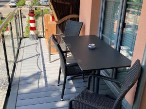 Ban công/sân hiên tại Alte Fischfabrik Am Leuchtturm