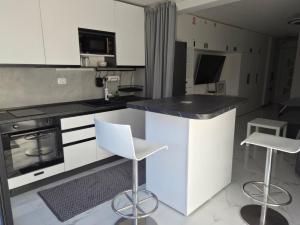 Køkken eller tekøkken på Stinica apartma Paradise