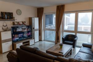 TV/trung tâm giải trí tại Ferienwohnungen Orchidee