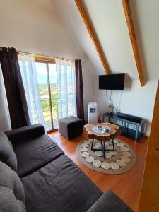 Khu vực ghế ngồi tại Cabañas Tricahue