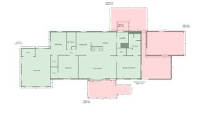 a floor plan of a building at Twin Ponds Retreats retreat in Whittier