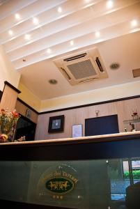 a room with a air conditioner on the ceiling at Hotel Dei Tartari in Guidonia