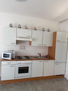 Kuchyň nebo kuchyňský kout v ubytování Ferienwohnung Armani