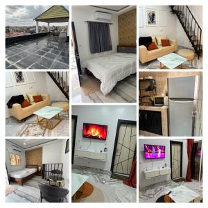 En eller flere senge i et værelse på Résidence KENZO