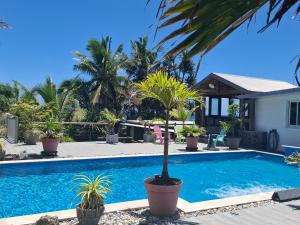 Swimmingpoolen hos eller tæt på Ti Kaz Fifine, bord de mer