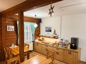 Køkken eller tekøkken på Penzion Flora