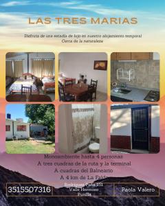 a collage of photos of a house at Las Tres Marias in Valle Hermoso