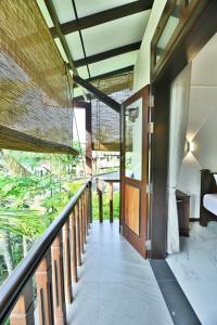 an external view of a balcony of a house at Mansion view in Unawatuna