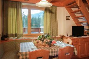 Posezení v ubytování Residence Salvan