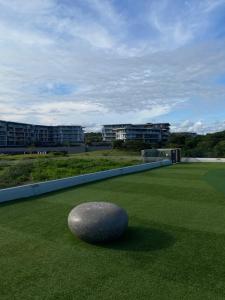 a rock sitting on top of a field of grass at Pebble Beach Sibaya 146 in Sibaya