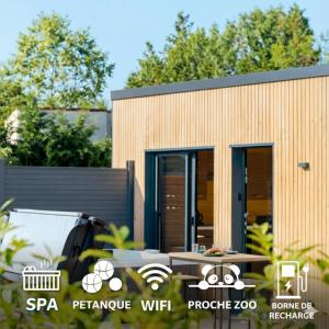 Bygningen som feriehuset ligger i