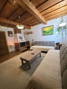 Khu vực ghế ngồi tại Ubytovanie u Richtára