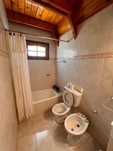 Et badeværelse på Chalet Alpino en las Sierras