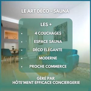 Fotografie z fotogalerie ubytování Le Art Déco - Sauna - Centre Ville v destinaci Montargis + 4 fotografie