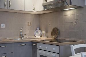 Kuchyň nebo kuchyňský kout v ubytování Apartments Krvavica