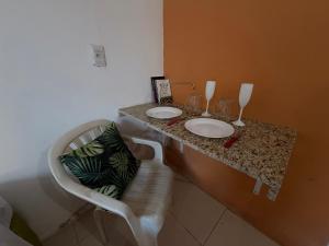 Et opholdsområde på Caminito Brasilia Hostel