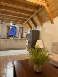 Kuchyň nebo kuchyňský kout v ubytování Cabañas RyL2