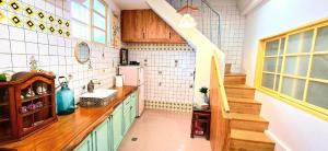 Køkken eller tekøkken på 沐時光民宿 + 10 billeder