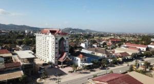 En generel udsigt til bjerge eller udsigt til bjerge taget fra hotellet